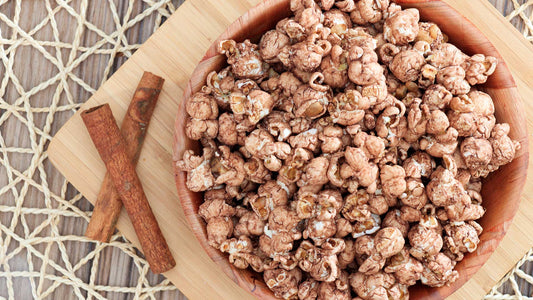 vegan cinnamon doughnut popcorn recipe